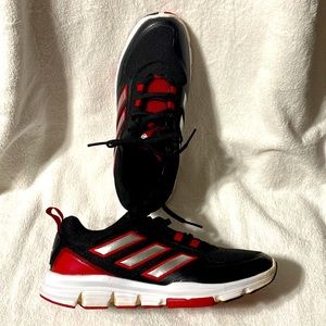 Adidas black/red sneakers. LIKE NEW! Custom order!